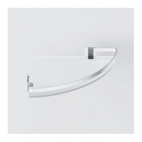 Полка угловая стеклянная AM.PM Sense L A7456100 серебристый - фото 7