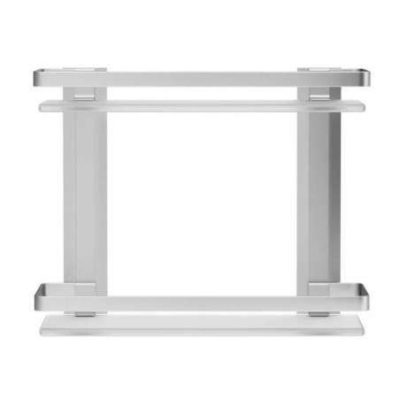 Полка двухуровневая стеклянная AM.PM Sense L A7455200 серебристый - фото 3