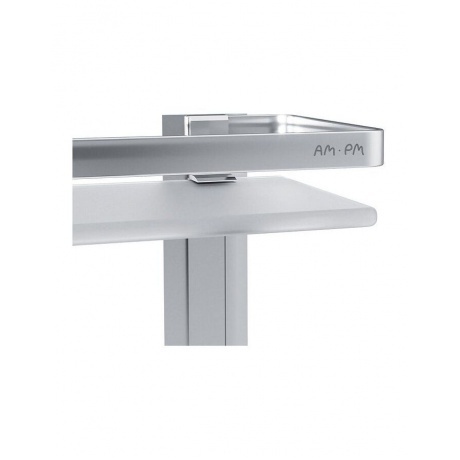 Полка двухуровневая стеклянная AM.PM Sense L A7455200 серебристый - фото 5