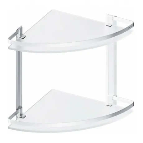 Полка двухуровневая угловая стеклянная AM.PM Sense L A7456200 се...