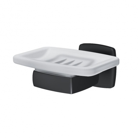 

Стеклянная мыльница с настенным держателем AM.PM Gem A9034222 черная