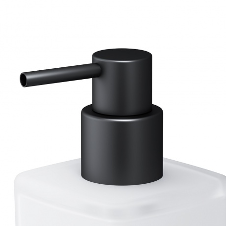 Стеклянный диспенсер для жидкого мыла с настенным держателем AM.PM Gem A9036922, цвет: черный - фото 5