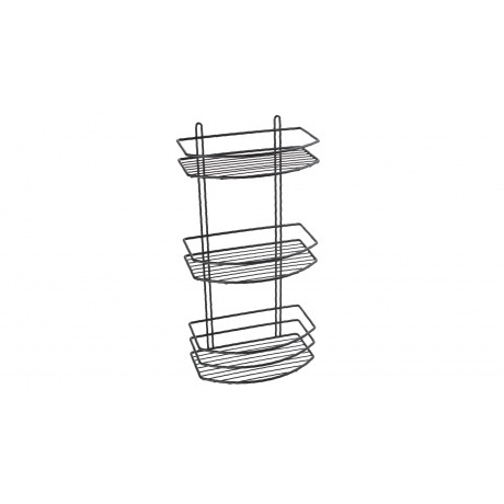 

Полка овальная тройная Fixsen черная (FX-720B-3)