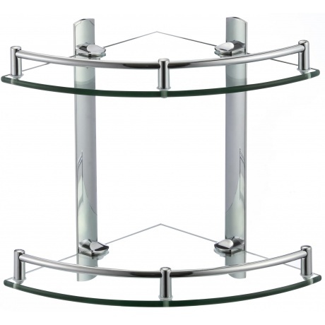 Полка угловая двойная (стеклянная) Savol (S-003021)