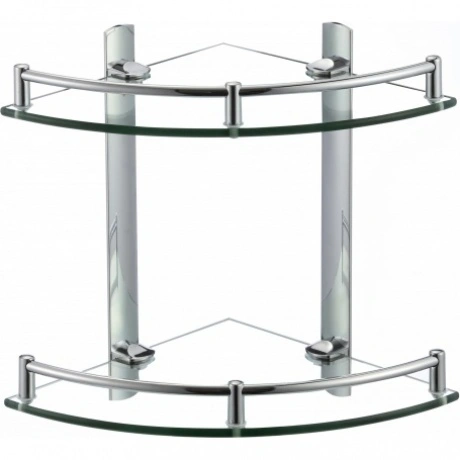 Полка угловая двойная (стеклянная) Savol (S-003021)