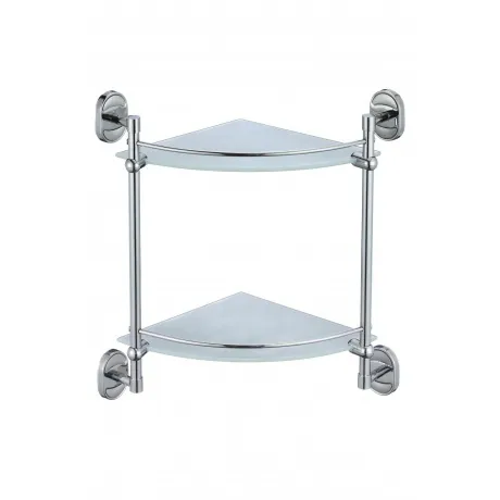 Полка угловая двойная (стеклянная) Savol 70 (S-007073-2)