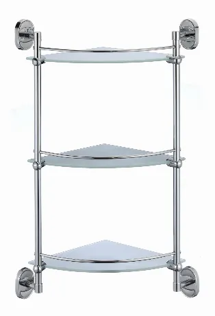 Полка угловая тройная (стеклянная) Savol 70 (S-007073-3)