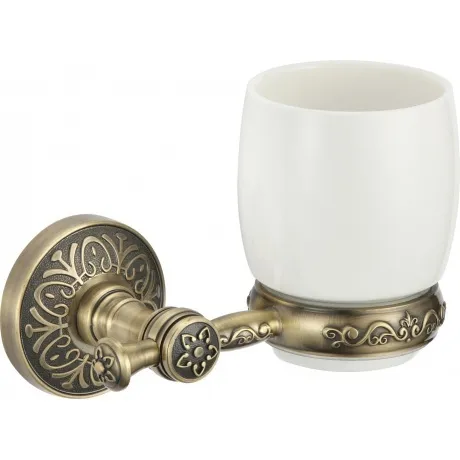 Стакан керамический с настенным держателем Savol 58с (S-005858C)