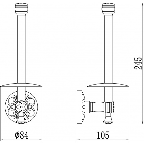 Держатель для туалетной бумаги Savol 58а (S-005852-1A) - фото 2