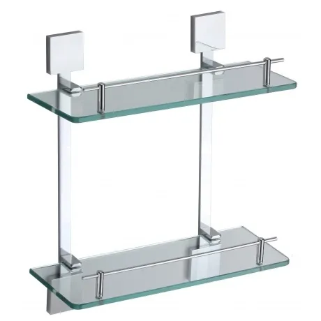 Полка прямая двойная (стеклянная) 40 см Savol 65а (S-06522A)