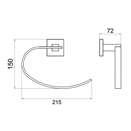Держатель для полотенец кольцевой Savol 65c (S-06563C) - фото 2