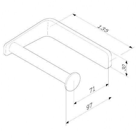 Держатель для туалетной бумаги AM.PM Like A50A34122 черный - фото 6