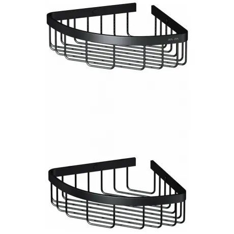 Корзина для душа угловая двухъярусная AM.PM Sense L A7452222 чер...