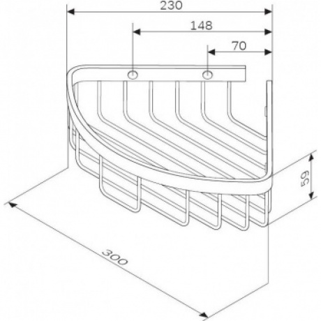 Корзина для душа угловая двухъярусная AM.PM Sense L A7452222 черная - фото 7