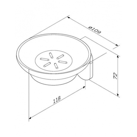 Мыльница подвесная AM.PM X-Joy A8434222 черный - фото 3