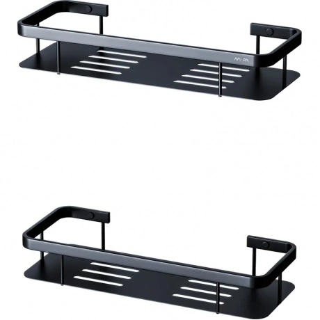 Полка для душа прямая двухъярусная AM.PM Sense L A7453222 черная