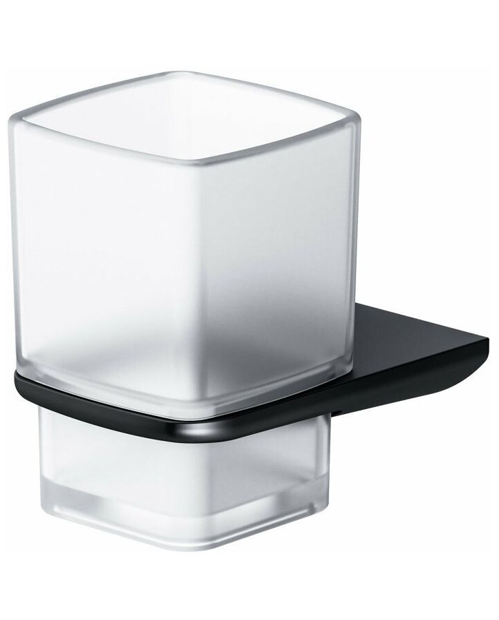 Стеклянный стакан с настенным держателем AM.PM Inspire 2.0 A50A34322 черный