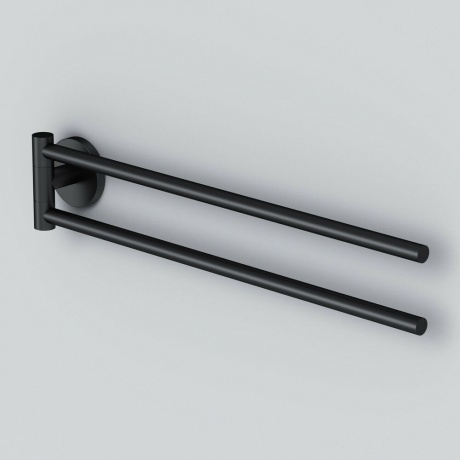Двойная вешалка-вертушка для полотенец AM.PM X-Joy A85A32622 черный - фото 4