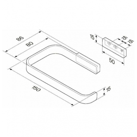 Держатель для туалетной бумаги AM.PM Func A8F34100 хром - фото 8