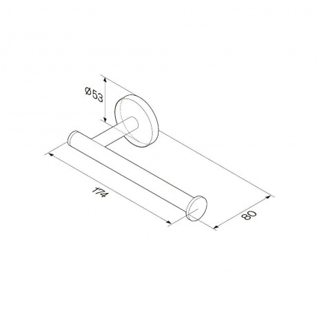 Держатель для туалетной бумаги AM.PM A85A34122 черный - фото 8