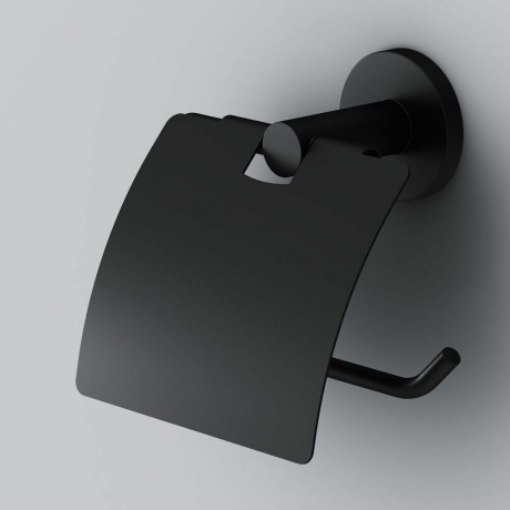 Держатель для туалетной бумаги с крышкой AM.PM X-Joy A85A341422 X-Joy черный - фото 5