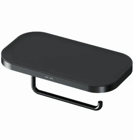 Держатель для туалетной бумаги с полкой AM.PM Func A8F341422 чер...