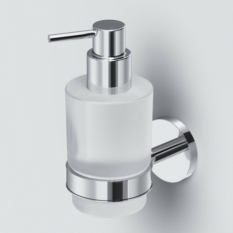 Стеклянный диспенсер для жидкого мыла с настенным держателем AM.PM X-Joy A85A36900 - фото 2