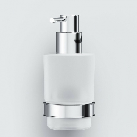 Стеклянный диспенсер для жидкого мыла с настенным держателем AM.PM X-Joy A85A36900 - фото 3