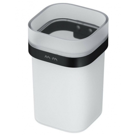 

Стеклянный стакан с настенным держателем AM.PM Func A8F34322 черный