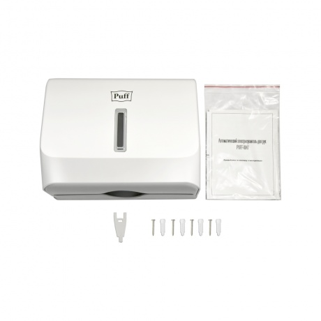 Диспенсер бумажных полотенец Puff-5130, белый, с замком, ABS-пластик 1402.002 - фото 7