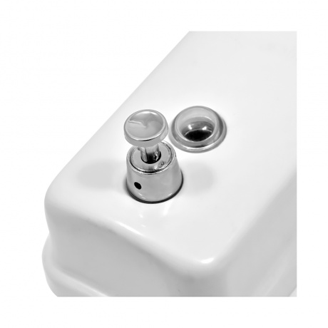 Дозатор для жидкого мыла из нерж. стали Puff-8605W, белый, 500 мл, порошковое окрашивание. 1402.021 - фото 5