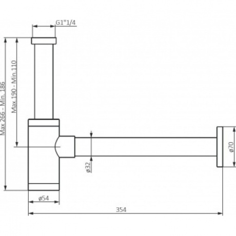 Сифон для раковины Option 210800000 хром - фото 2