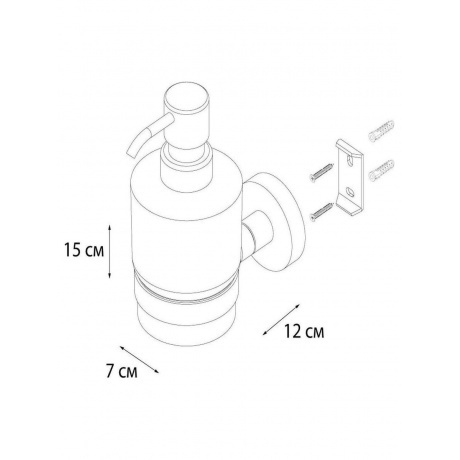 Дозатор жидкого мыла FIXSEN Modern (FX-51512) - фото 3