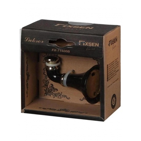 Крючок FIXSEN Luksor одинарный (FX-71605B) - фото 3