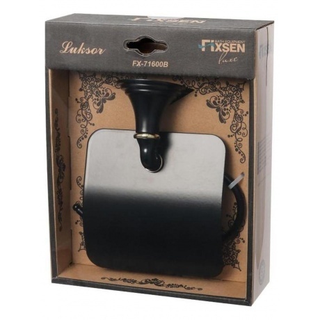 Бумагодержатель FIXSEN Luksor с крышкой (FX-71610B) - фото 2