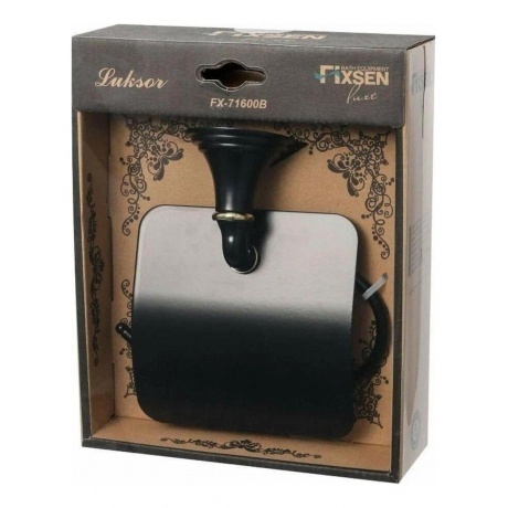 Бумагодержатель FIXSEN Luksor с крышкой (FX-71610B) - фото 4