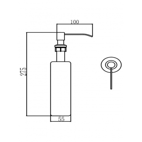 Дозатор для кухонной мойки Savol врезной (S-ZY001Q) - фото 2
