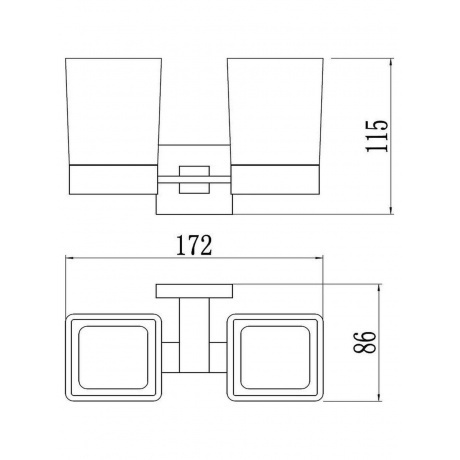 Держатель двух стаканов Savol (S-06568Q) - фото 2