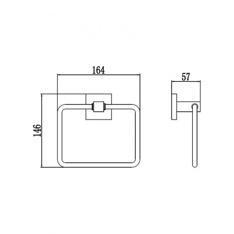Держатель для полотенец кольцевой Savol (S-06560Q) - фото 2