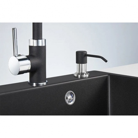 Дозатор для кухонной мойки GRANULA (1403, ЧЁРНЫЙ) - фото 3