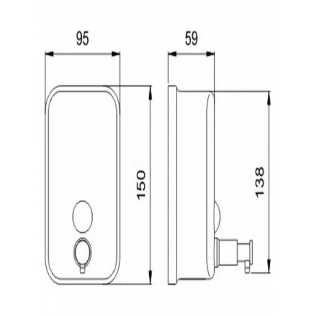 Дозатор FASHUN хром (A401) - фото 6