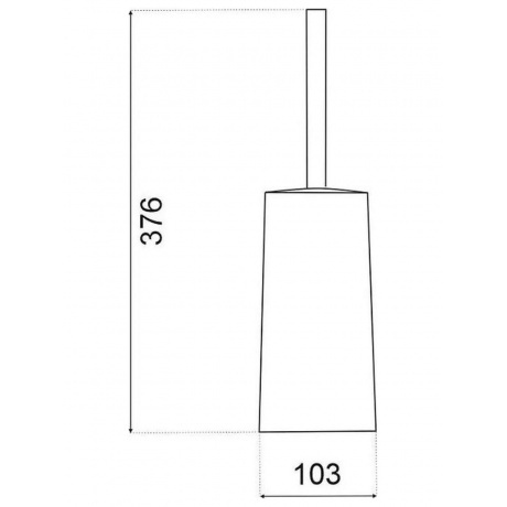 Ерш напольный PLSTART зелёный/хром (PL901-6) - фото 2