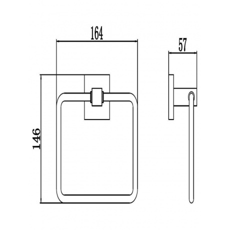 Держатель Savol для полотенец кольцевой (S-06560H) - фото 2