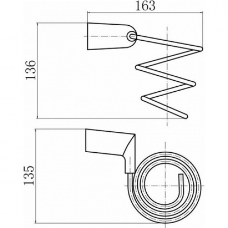 Держатель для фена FASHUN настенный графит (A1828-17) - фото 2