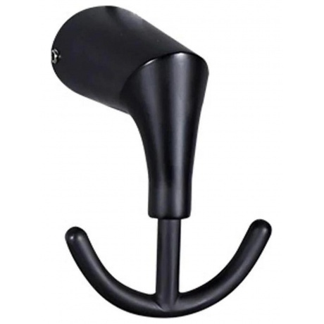 Крючок FASHUN настенный двойной чёрный (A1805-2-7)