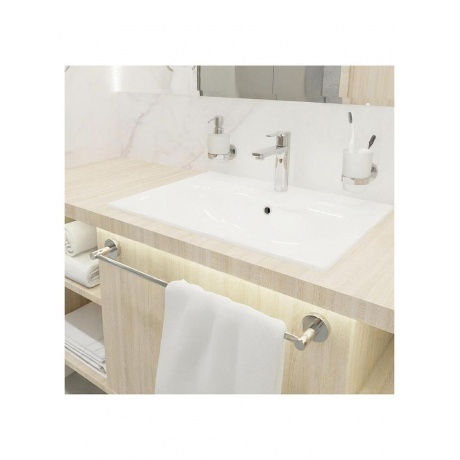 Полотенцедержатель трубчатый хром Fixsen Comfort Chrome (FX-85001) - фото 3