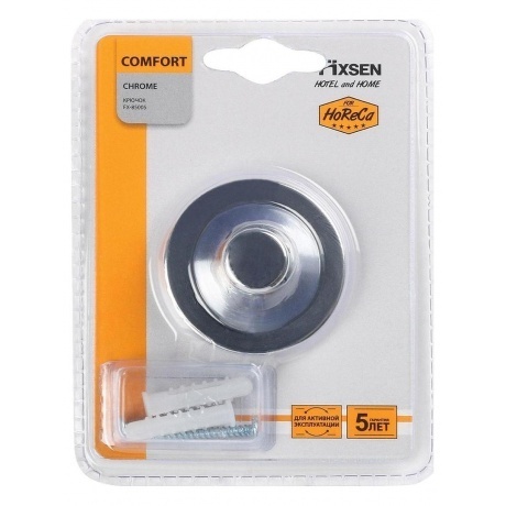 Крючок одинарный хром Fixsen Comfort Chrome (FX-85005) - фото 2