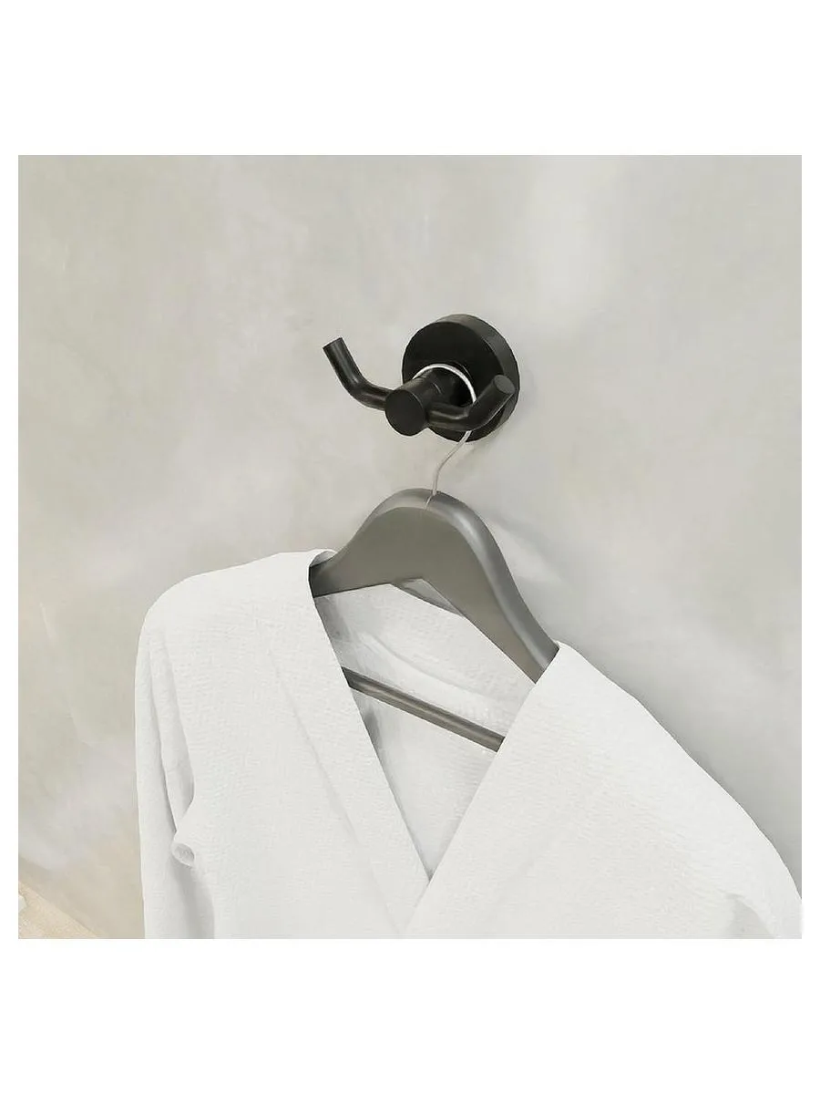 Крючок двойной черный Fixsen Comfort  Black (FX-86005A) - фото 3