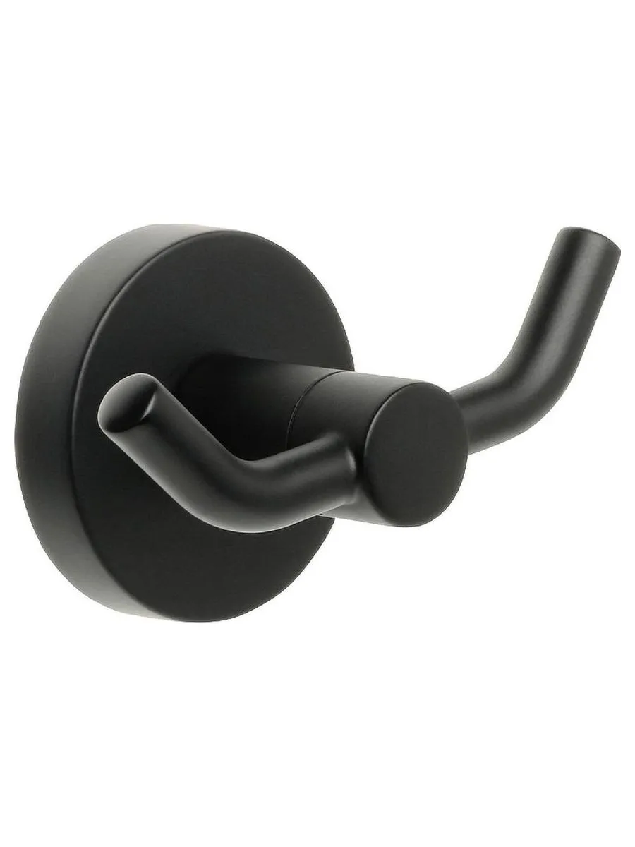 Крючок двойной черный Fixsen Comfort  Black (FX-86005A) - фото 1