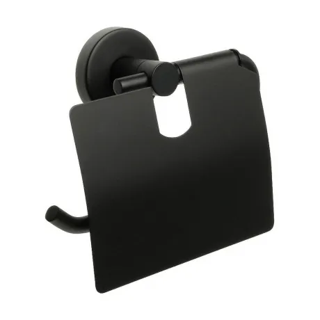 Бумагодержатель с крышкой черный Fixsen Comfort  Black (FX-86010...